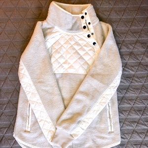 Abercrombie & Fitch Asymmetrical Snap-Up Fleece